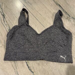 Puma Women's Charcoal Sports Bra